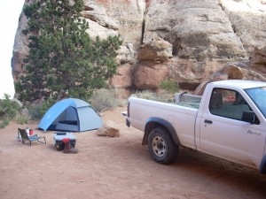 Camping with my Nissan 4x4 in the Maze District