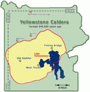 Yellowstone Volcanic Caldera